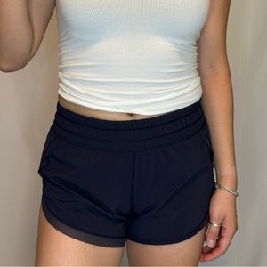 Navy lululemon athletic shorts